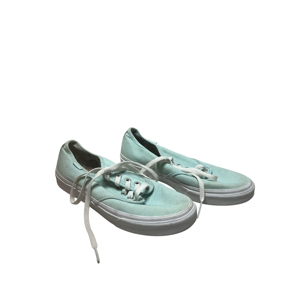 Vans Shoes Womens Size 8.5 Green Canvas Low‎ Top Floral Skate Casual Sneakers